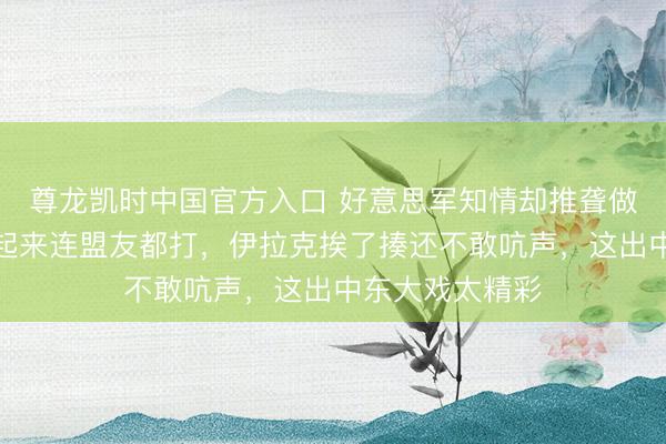 尊龙凯时中国官方入口 好意思军知情却推聋做哑，以色列狠起来连盟友都打，伊拉克挨了揍还不敢吭声，这出中东大戏太精彩