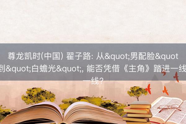 尊龙凯时(中国) 翟子路: 从"男配脸"到"白蟾光"， 能否凭借《主角》踏进一线?
