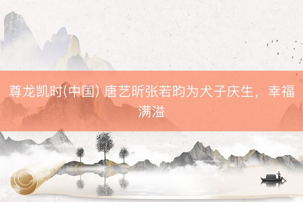 尊龙凯时(中国) 唐艺昕张若昀为犬子庆生，幸福满溢