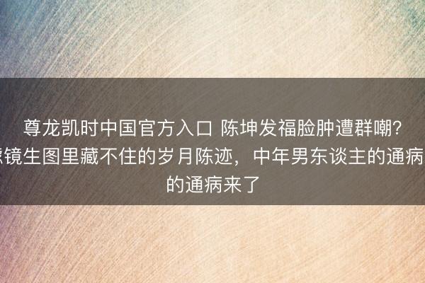 尊龙凯时中国官方入口 陈坤发福脸肿遭群嘲?无滤镜生图里藏不住的岁月陈迹,中年男东谈主的通病来了